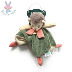 Doudou plat Hérisson vert Compagnons de la forêt BABY NAT