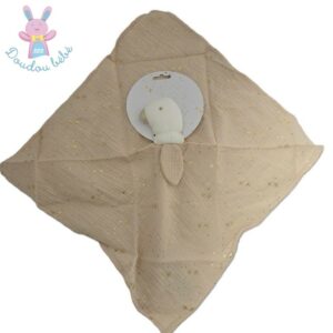 Doudou plat Oie lange rose blanc doré étoiles MAISONS DU MONDE