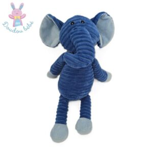 Doudou éléphant bleu turquoise 43 cm ZD TRADING