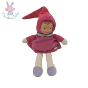 Doudou Poupée chiffon robe framboise cœur 2013 COROLLE