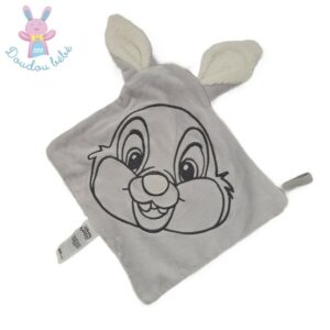 Doudou plat Lapin Panpan gris blanc DISNEY BABY