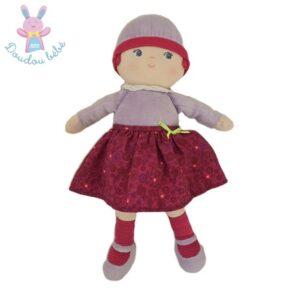 Doudou Poupée chiffon Lili mauve rose framboise 2013 COROLLE