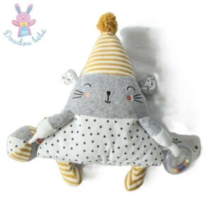 Doudou Souris jouet éveil bébé gris blanc étoiles TAPE A L’OEIL TAO