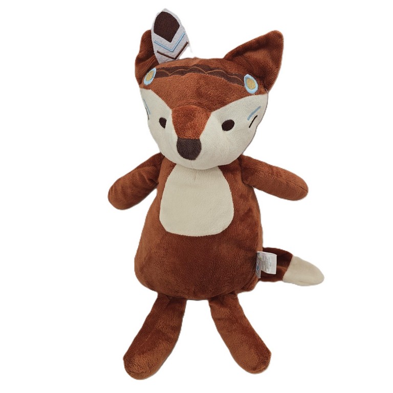Doudou peluche Renard marron blanc Indian Spirit LES CHATOUNETS