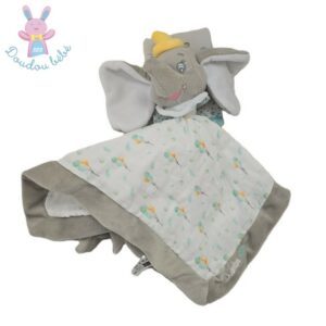 Doudou éléphant DUMBO gris blanc imprimé ballons DISNEY