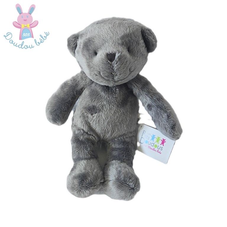 Doudou Ours gris Les P'tits doudous de l'hôpital MOULIN ROTY