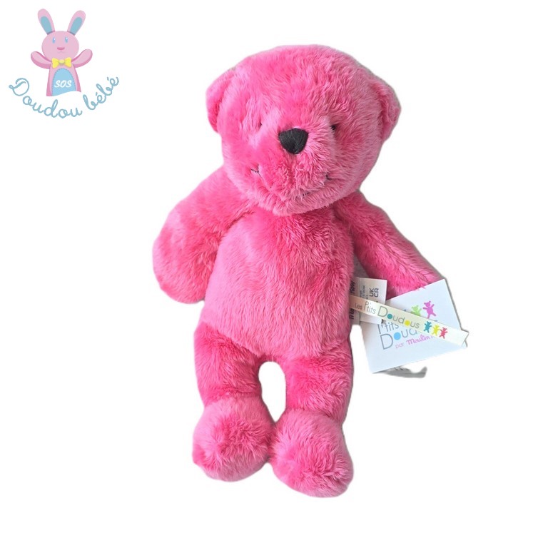 Doudou Ours rose Les P'tits doudous de l'hôpital MOULIN ROTY