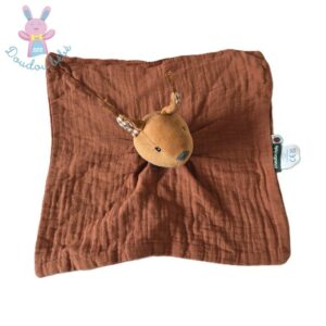 Doudou écureuil Harry lange marron Pomme des Bois MOULIN ROTY