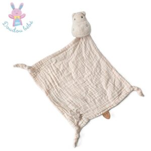 Doudou plat Hippopotame lange rose Susie et Bonnie NATTOU