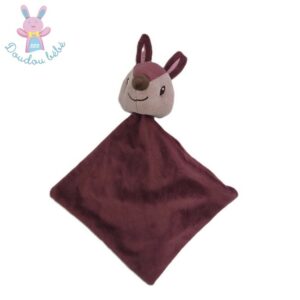 Doudou plat Biche rose framboise prune Bébé Douceur