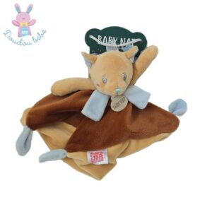 Doudou plat Ecureuil Compagnons de le Forêt marron BABY NAT