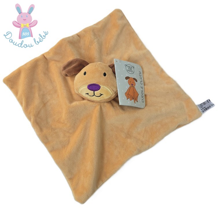 Doudou plat Chien beige marron CUDDLE CLOTH ACTION