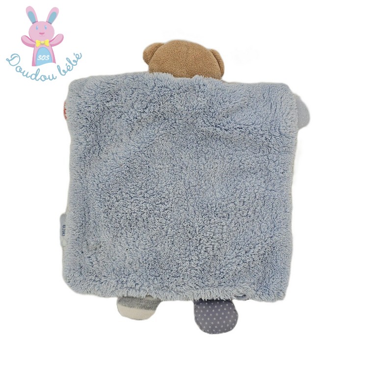 Doudou marionnette Ours bleu jean Blue Denim KALOO
