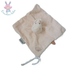 Doudou Hippopotame plat Bonnie et Susie rose NATTOU