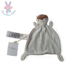 Doudou plat Ecureuil blanc marron DU PAREIL AU MEME DPAM